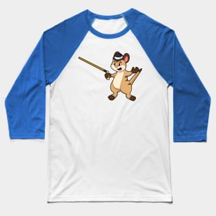 Meerkat with Hat & Walking stick Baseball T-Shirt